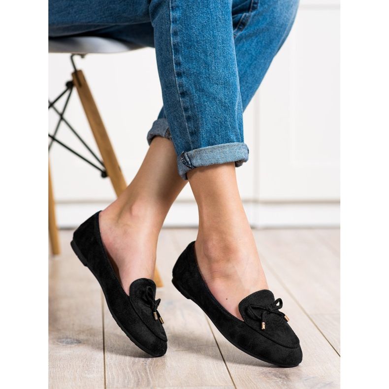 Abloom Suede Lords jousella musta 2