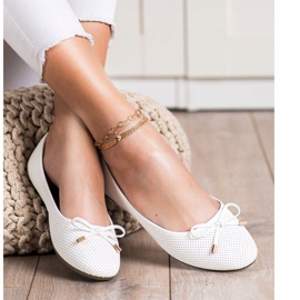 Clowse Valkoiset ballerinat valkoinen 1