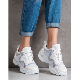 SHELOVET Tennarit holoefektillä valkoinen monivärinen 2