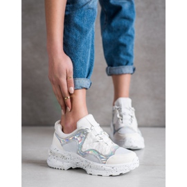 SHELOVET Tennarit holoefektillä valkoinen monivärinen 1