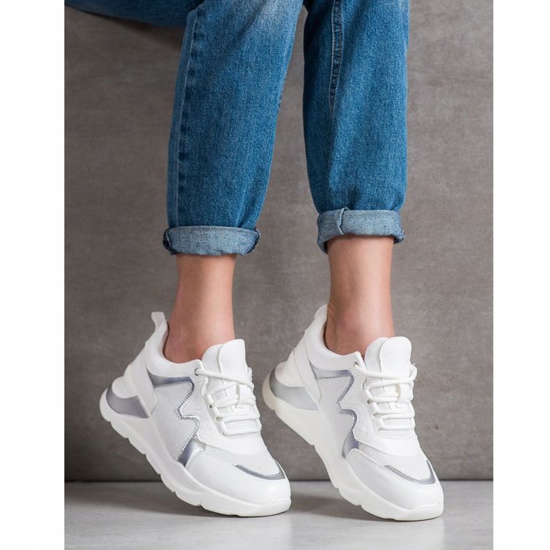 Weide Mukavat tyylikkäät lenkkarit valkoinen 2