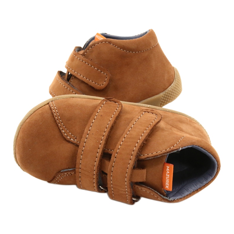 Mazurek Leather Velcro -kengät, ruskea 264 4