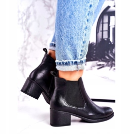 J. Star Naisten lämmin saappaat Jodhpur saappaat kantapäässä musta Forevermore 3