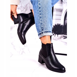 J. Star Naisten lämmin saappaat Jodhpur saappaat kantapäässä musta Forevermore 2