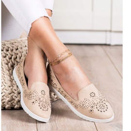 Renda Suede Lords kristallien kanssa beige 2