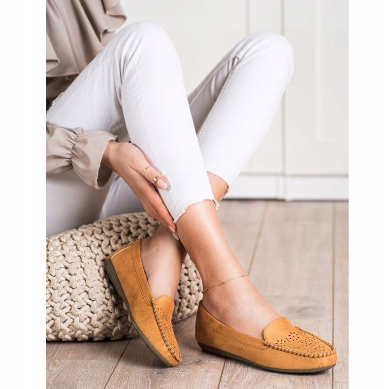 Best Shoes Loaferit avoimella kuviolla ruskea 1