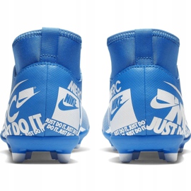 Nike Mercurial Superfly 7 Club FG / MG Jr AT8150-414 jalkapallokengät sininen 6