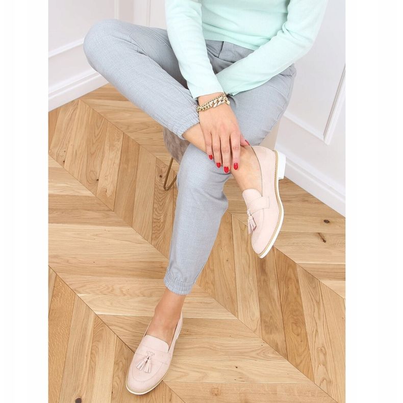 Naisten beige -kengät AB695 Nude 2