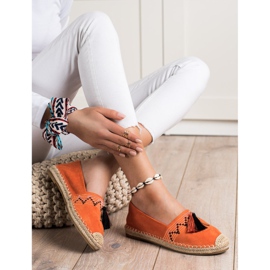 Best Shoes Muodikkaat espadrillit koristeilla oranssi 1