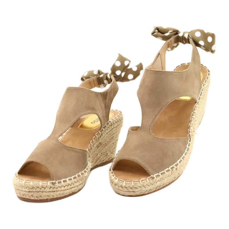 Naisten sandaalit Wedge Taupe Monroessa beige 1