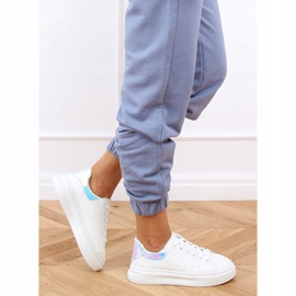 Valkoiset naisten lenkkarit A88-63 Hopea valkoinen 1