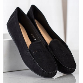 Best Shoes Loaferit avoimella kuviolla musta 1