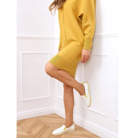 Tennarit slip-on valkoinen AA620 keltainen 1