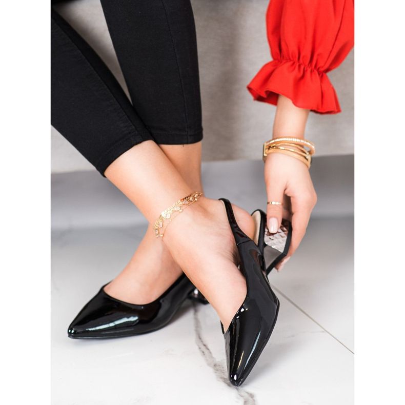 Filippo Muodikkaat pumput paljaalla kantapäällä musta 1