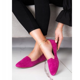 Filippo Klassiset nahkaiset herrat vaaleanpunainen 2