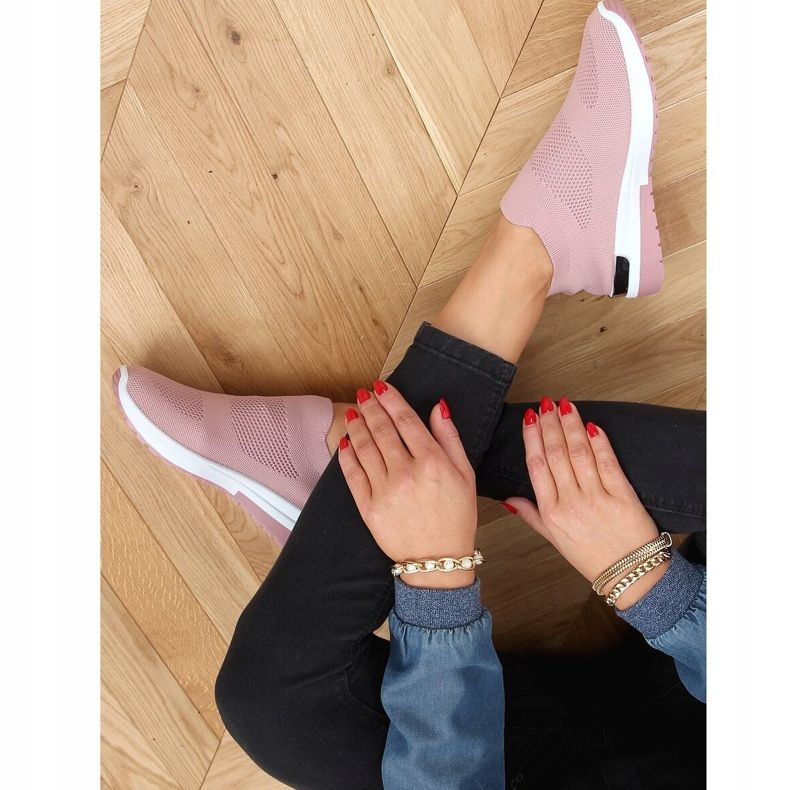 Vaaleanpunainen G-362 Vaaleanpunaiset sukat urheilukengät 2