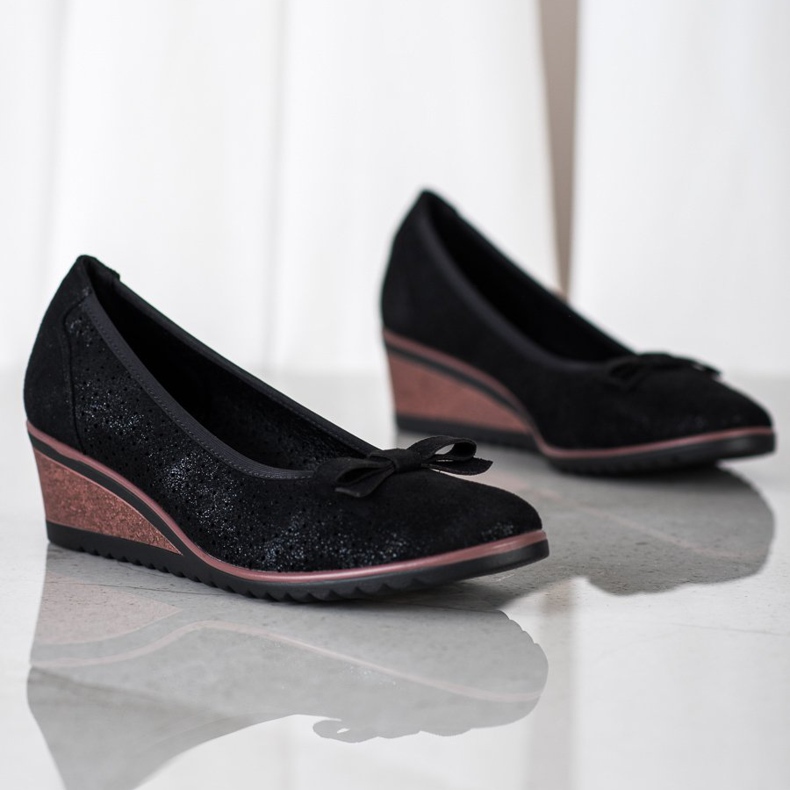 Vinceza Avoimet kiilapumput musta 1