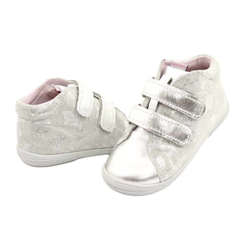 Mazurek Velcro -urheilunahkaiset nilkkurit 1264 hopeakukka 3