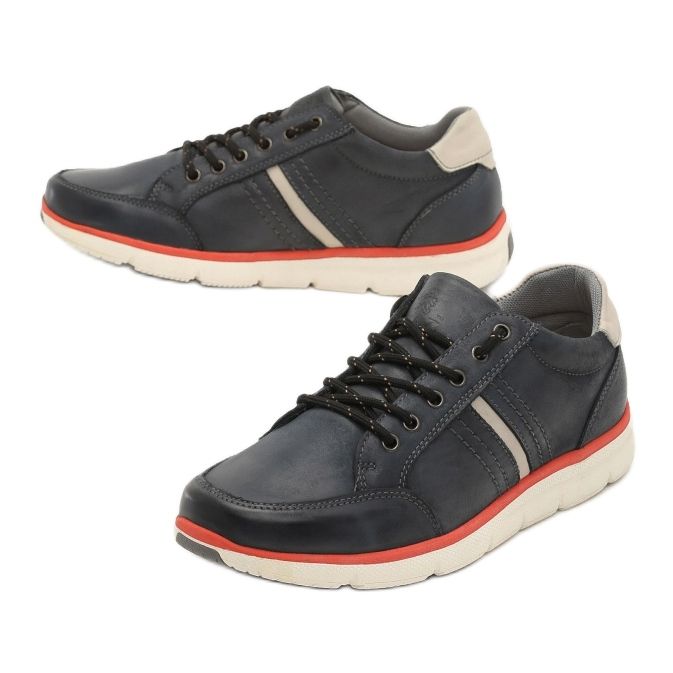 Vapaa-ajan miesten kengät Vices SD63-13 Navy 41 46 beige tummansininen sininen 2