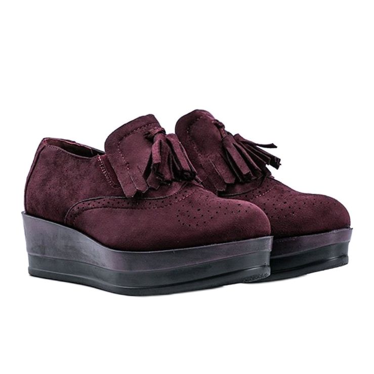 Maroon mokka brogues Makenzie kiila punainen 1