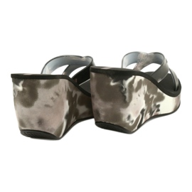 Naisten Ipanema 83071 Lipsick Straps VII -kiilotossut musta harmaa 3