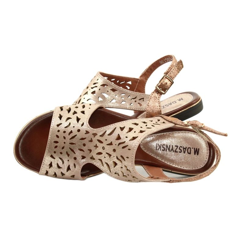 M.Daszyński Avoimet kultaiset sandaalit MR1583-34 kultainen 4