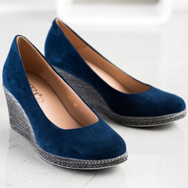 VINCEZA mokkapumput sininen 1