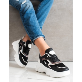 SHELOVET Muodikkaat lenkkarit valkoinen musta 2