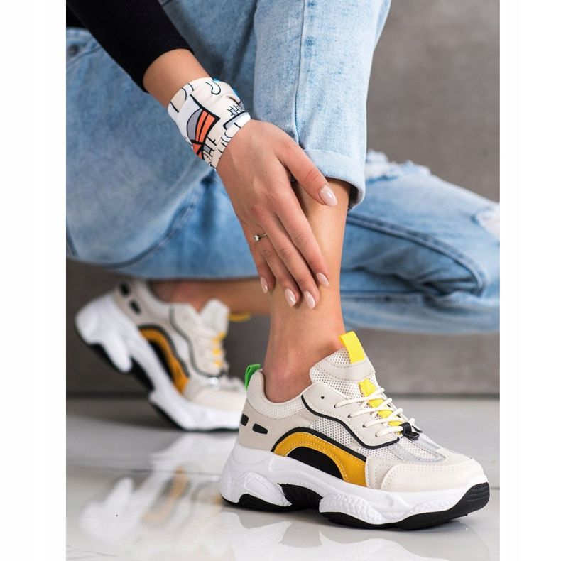 SHELOVET Seakersy Fashion beige monivärinen 1