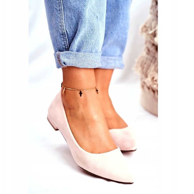 Evento Naisten ballerinat Spitz Suede Beige Westley 2