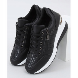 Musta MY-2716 Mustat urheilukengät piilotetulla kiilakorolla 1