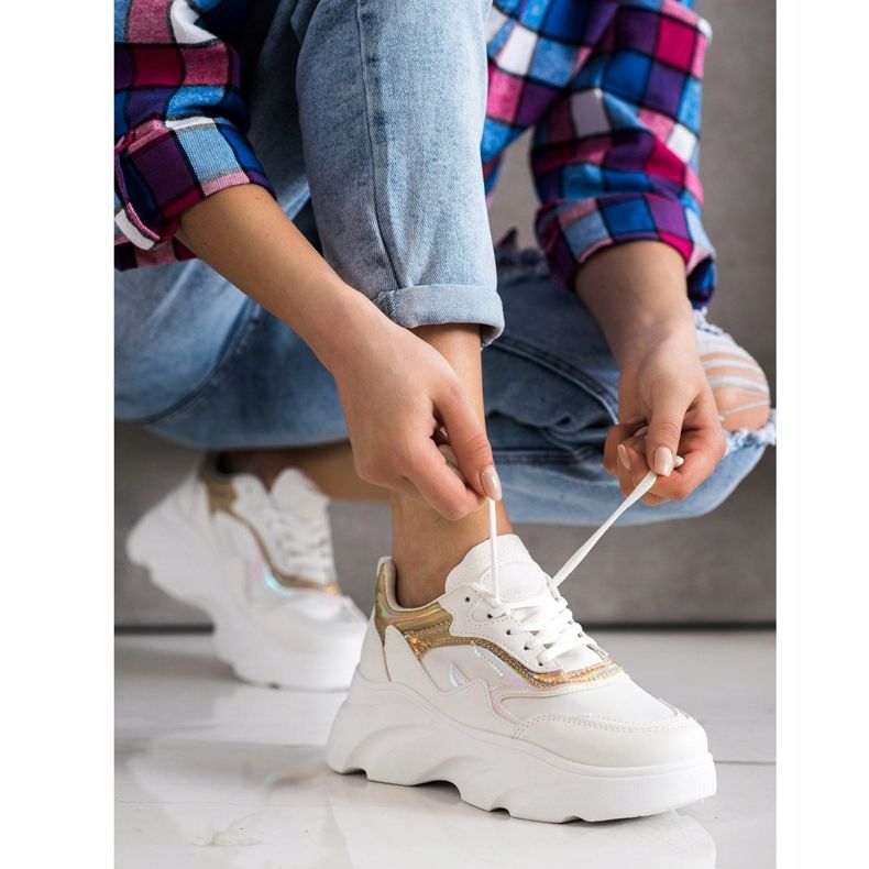 SHELOVET Muodikkaat lenkkarit valkoinen 1