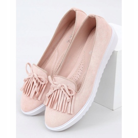 Vaaleanpunaiset hapsut mokkasiinit 6429 Pinkki vaaleanpunainen 1