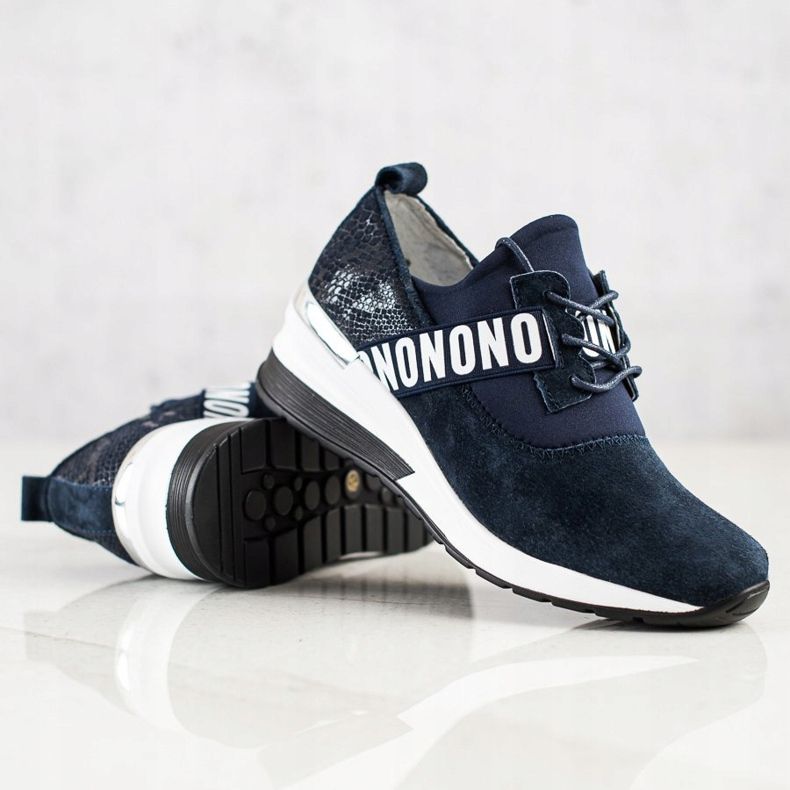 Filippo Nahka Wedge lenkkarit laivastonsininen 1