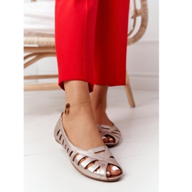 Nahka Maciejka Golden Ballerinas 04506-25 kultainen 2