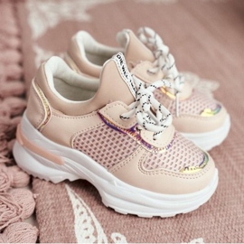 FRROCK Vaaleanpunaiset Matylda lasten urheilukengät vaaleanpunainen 1