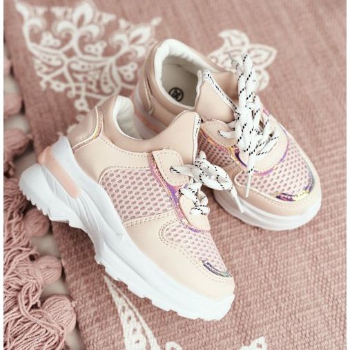 FRROCK Vaaleanpunaiset Matylda lasten urheilukengät vaaleanpunainen 2