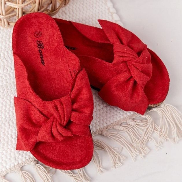 PB2 Lasten punaiset pienet Wendy -varvastossut punainen 1