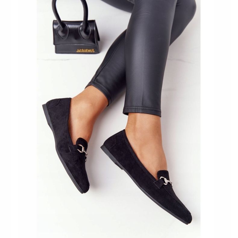 Naisten Loaferit Sergio Leone MK711 Suede Black musta 1