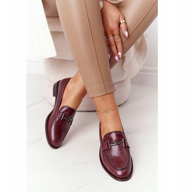 Naisten Loaferit Sergio Leone PB253 Burgundy punainen monivärinen 2