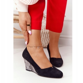 Pumput Wedge Sergio Leone PB767 Snake Black musta 2