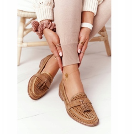 Avoimet Loaferit Sergio Leone MK735 Camel ruskea monivärinen 2