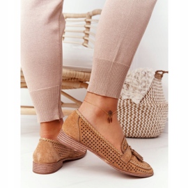 Avoimet Loaferit Sergio Leone MK735 Camel ruskea monivärinen 1