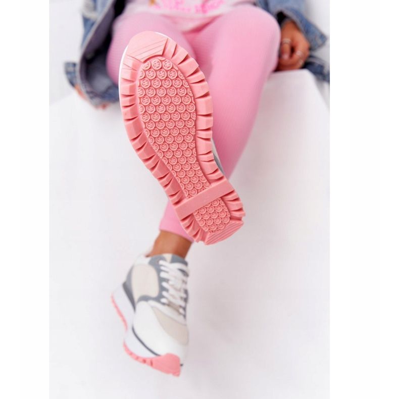 Nahkaiset urheilukengät Platform GOE HH2N4008 Valkoinen monivärinen 1