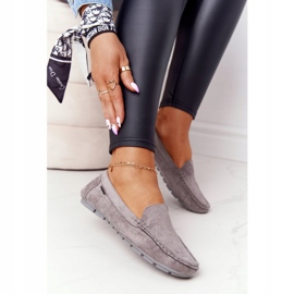 PH1 Naisten mokkanahkatakit, harmaa San Marino 2