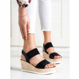 Seastar Hehkuva sandaalit Wedge musta 1