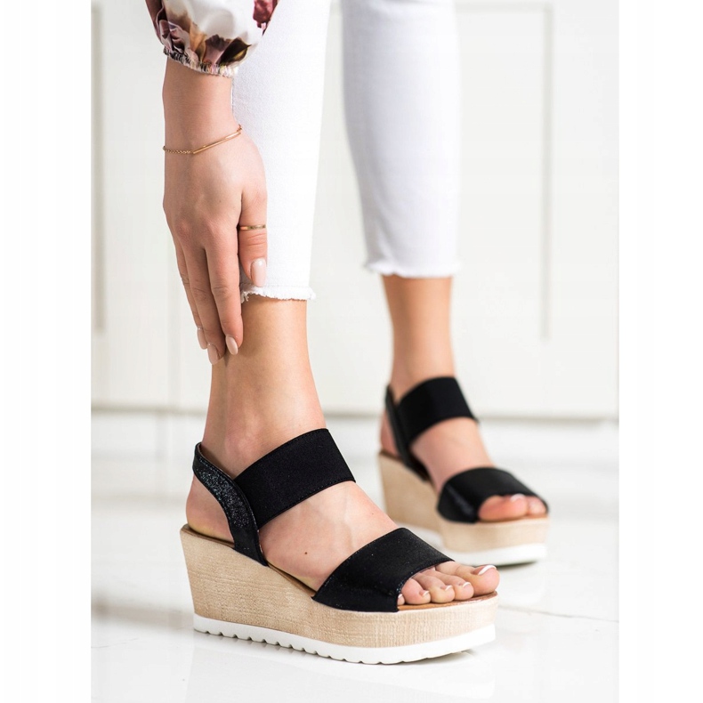 Seastar Hehkuva sandaalit Wedge musta 1