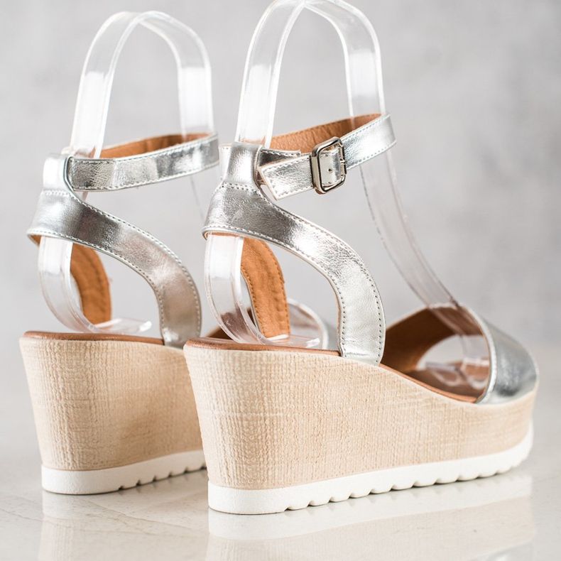 Seastar Klassiset Wedge -sandaalit hopea 1