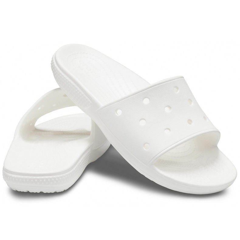 Crocs Classic Slide naisten tohvelit valkoinen 206121100 1