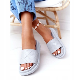 Naisten tossut Big Star HH274688 harmaalla alustalla 2